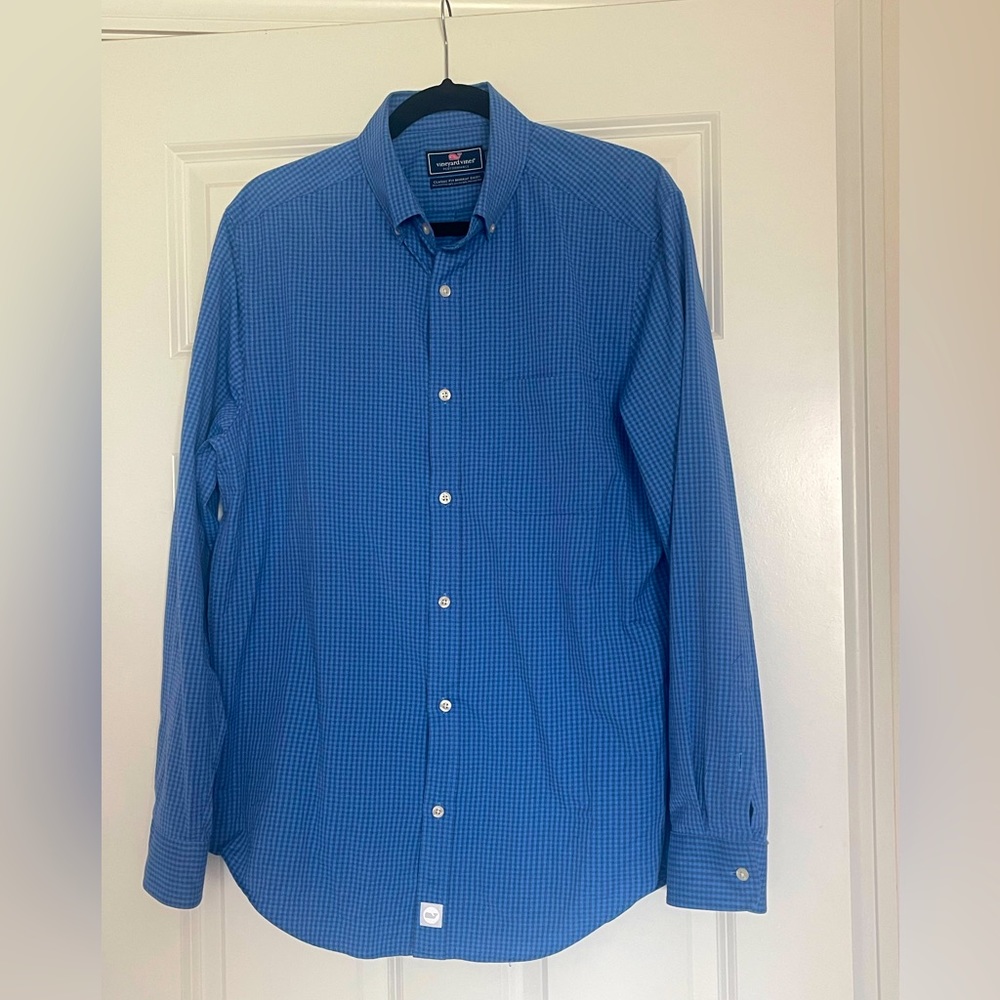 Vineyard Vines Classic Fit Murray checkered Shirt Mens SIZE MEDIUM